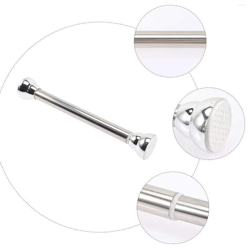 Shower Curtains Spring Tension Curtain Rod Adjustable Expandable