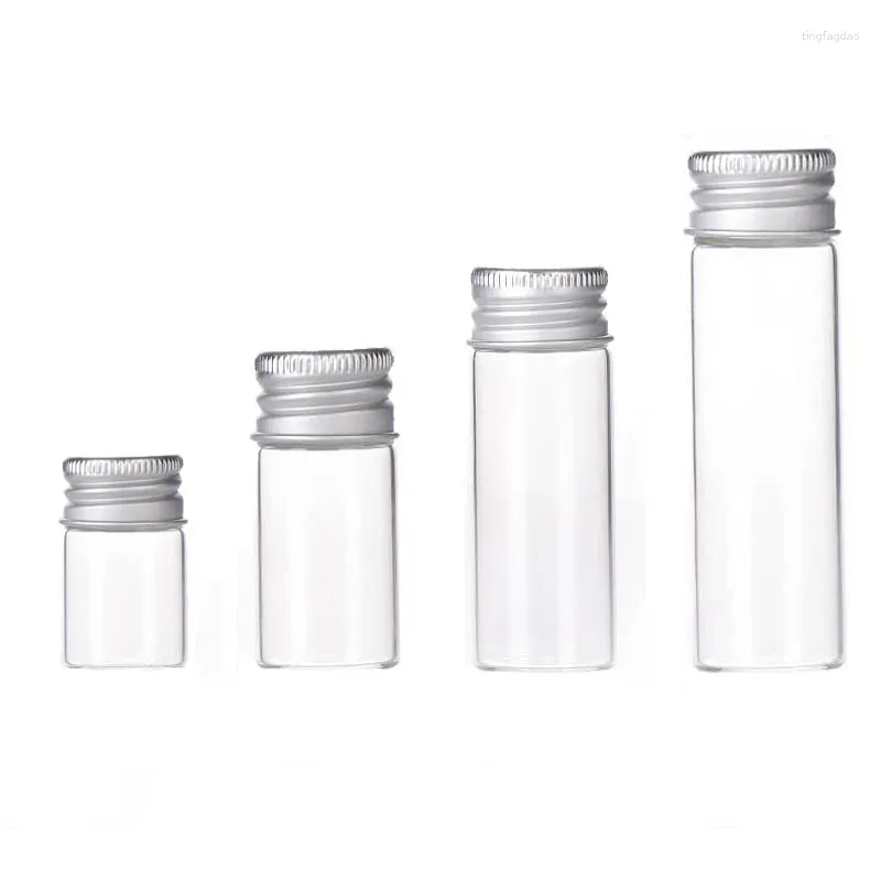 Storage Bottles Essentail Oil E Liquid Clear Screw Neck Glass 20ml 50ml 70ml 100ml Refillable Vials Containers Tubes 500pcs