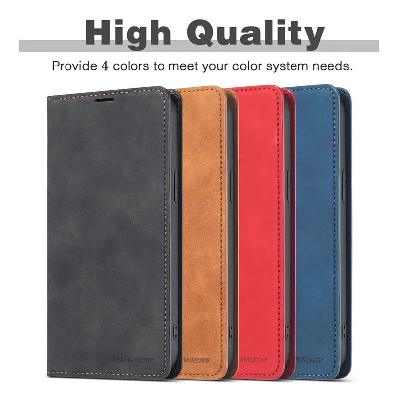 CASEiST Luxury Leather Retro Magnetic Flip Wallet Phone Case Stand Holder Card Cash Slots Matte Cloth Mobile Cover For  iPhone 15 14 13 12 11 Pro Max XS XR 8 7 Plus