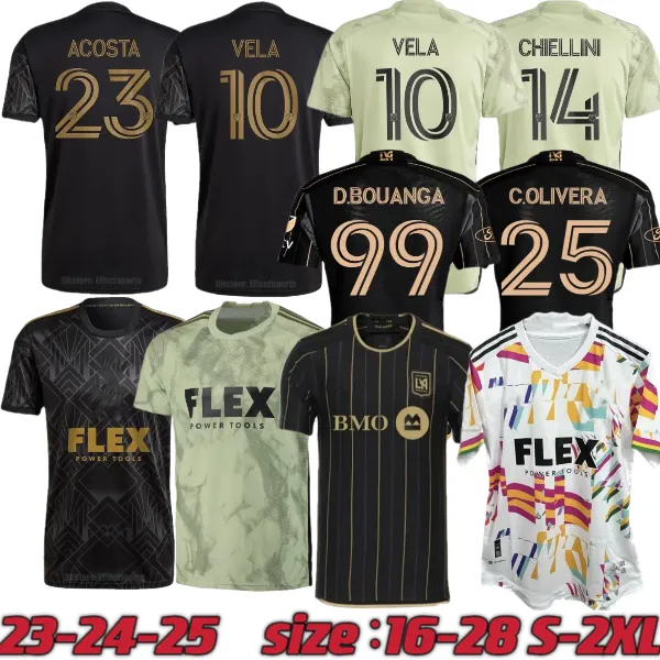 LAFC Angeles FC Soccer Jerseys 2024 Bale Vela Chiellini Cifuentes Football Shirts Men Kids LAFC Angeles FC Soccer Jerseys 2024 Bale Vela Chiellini Cifuentes Football Shirts Men Kids