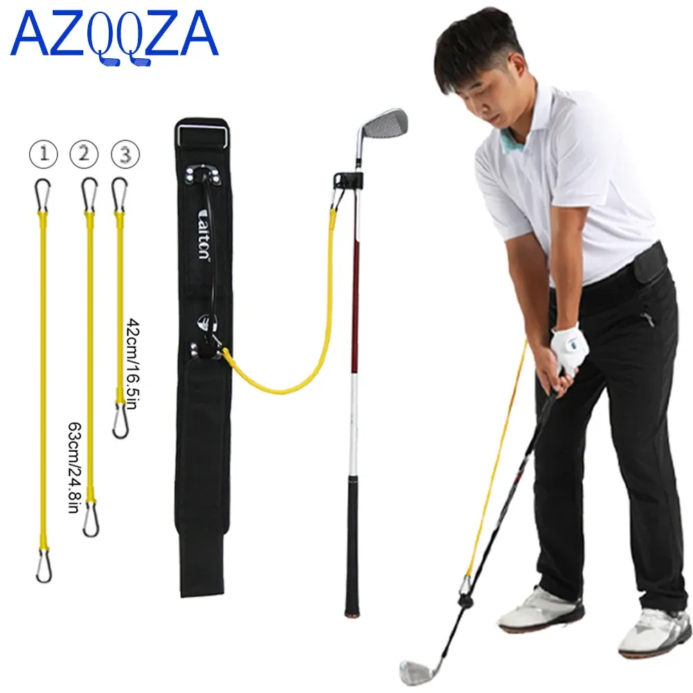 AIDS Golf Swing Train Training Arm Weist Weist Plan Positure Correction Guide Guide Belt for Golf Beginner Attractions