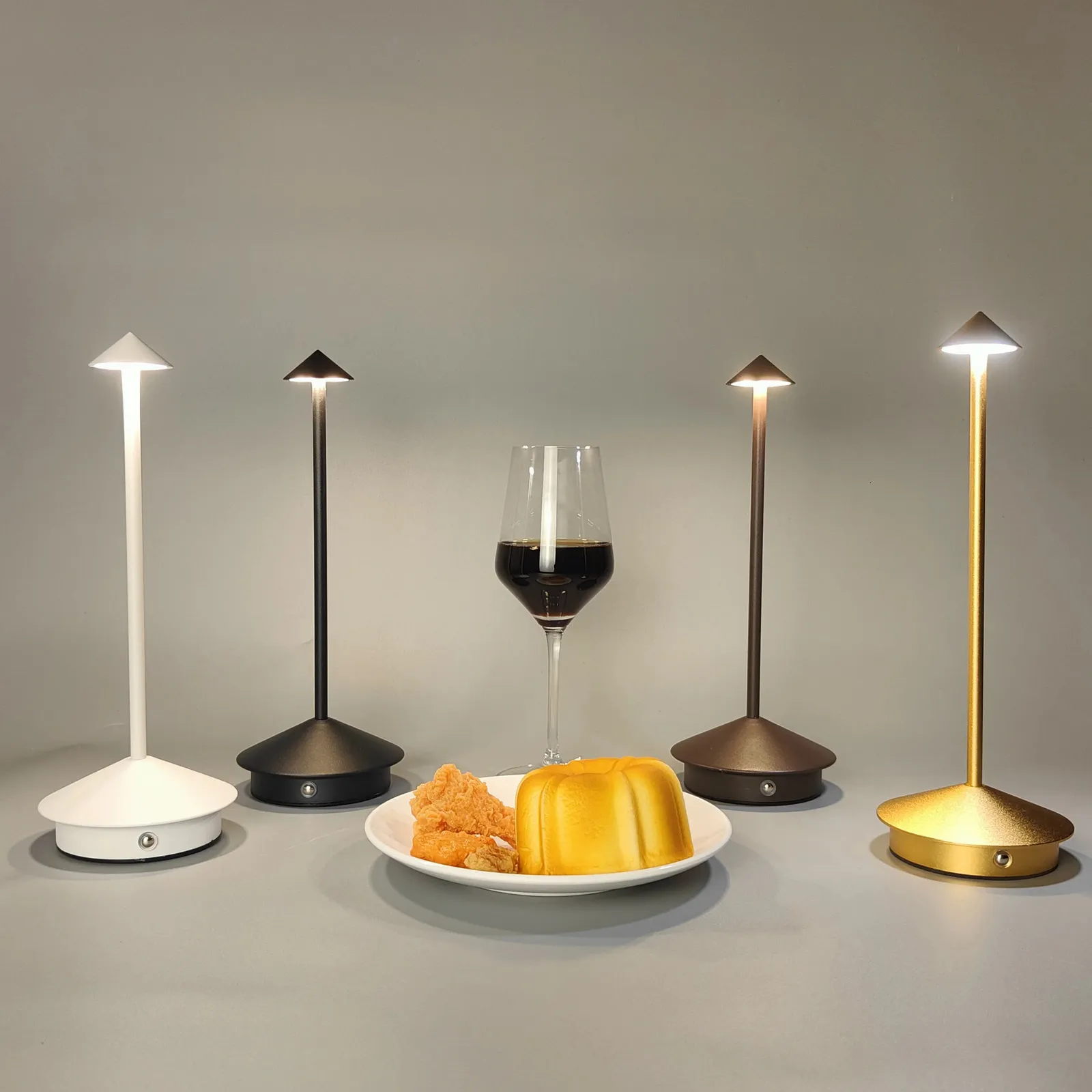 USB Rechargeable Table Lamp Creative Dining Touch Led Pina pro Table Lamp el Bar Coffee Lampada Da Tavolo Decorative Lamp 240305