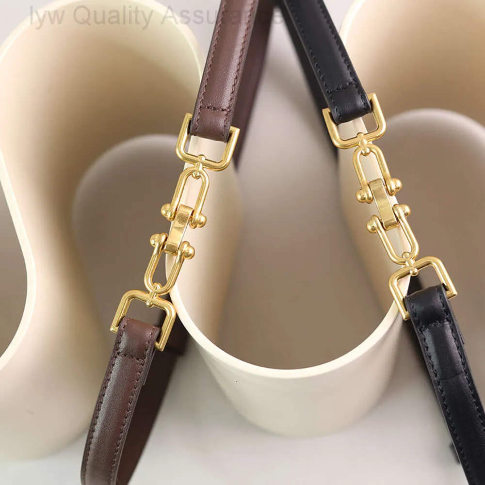 Ceinture marron de styliste coréen pour femmes, en cuir d'été, polyvalente, Style Instagram, Simple, mode, jean personnalisé, nouvelle collection 2023