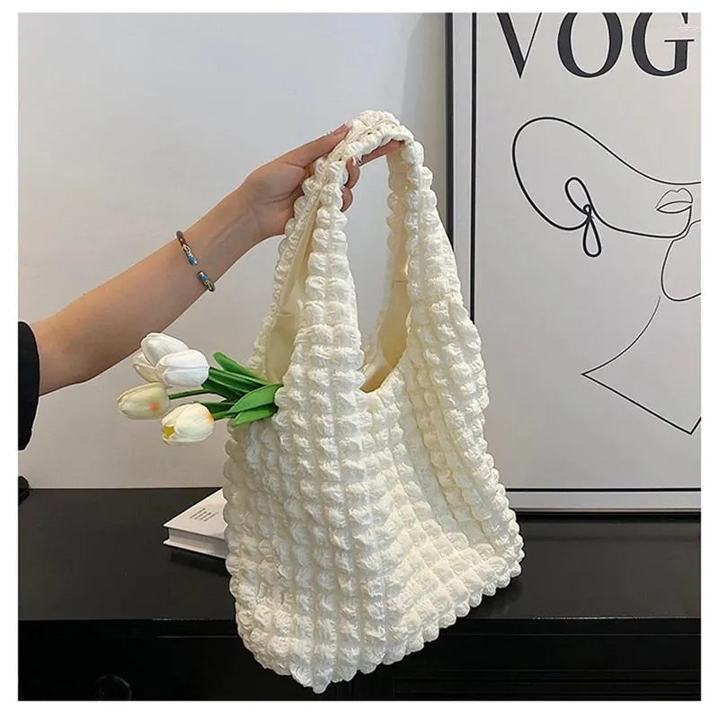 TOTES Girls Cloud Puff Flower Rame Bag Summer Canvas Women torebka Prosta torebka 01-SB-Pfhdjy