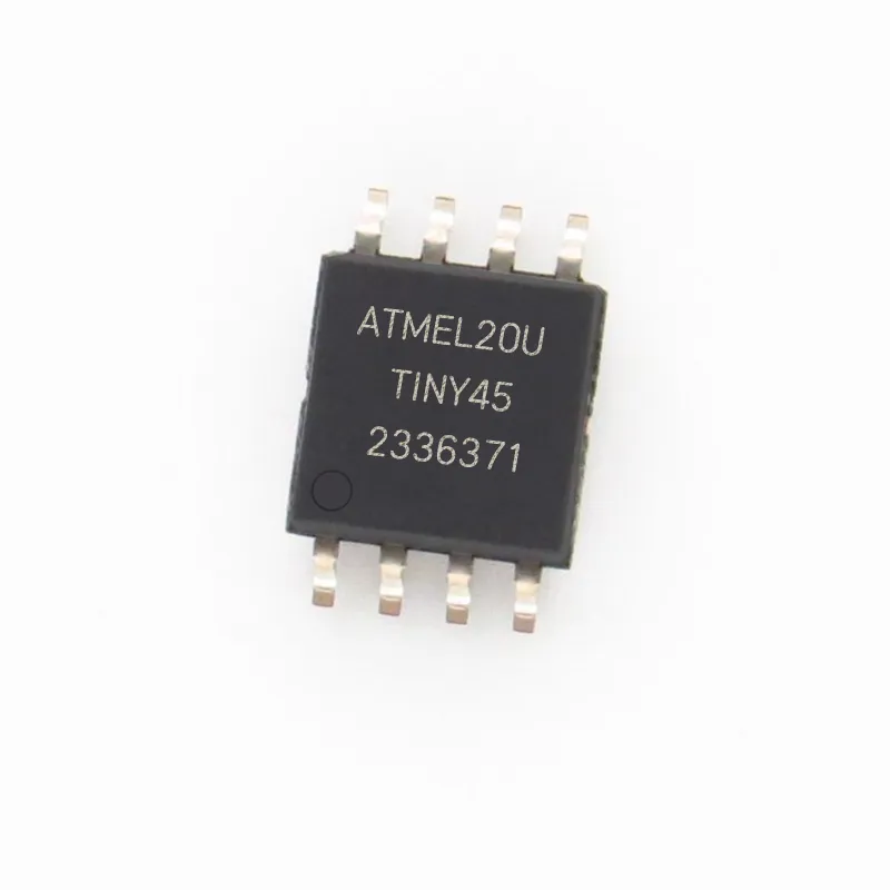 دوائر متكاملة جديدة بالجملة ICS ATTINY45-20SU IC Chip SOP-8 IC متحكم Microcontroller (100pcs)