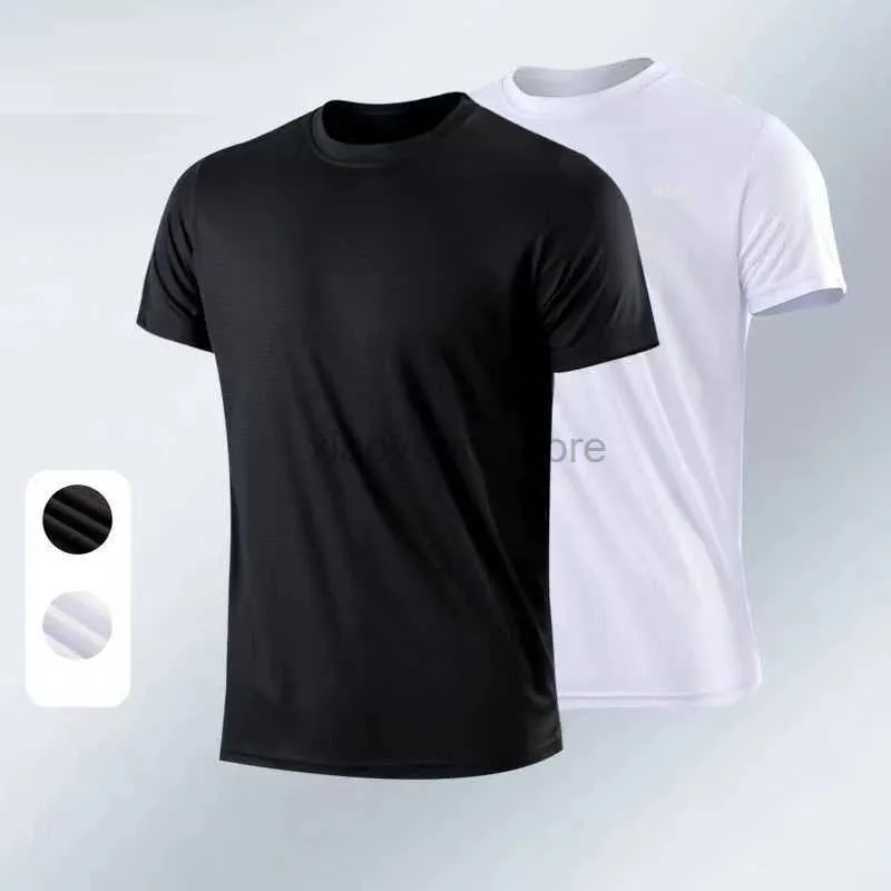 Men's T-Shirts Mens Quick Dry Sports T-Shirt Short Sleeve Training T-Shirt Trainer Running Teen Breathable Sports Sweaters 240327