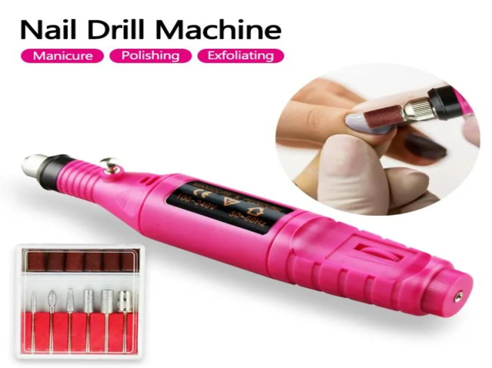 1 Set 20000 RPM Professionele Elektrische Nagelboormachine Nail Art Pen Pedicure Gereedschap Frezen Gel Polish Remover Manicure Cutters4977434