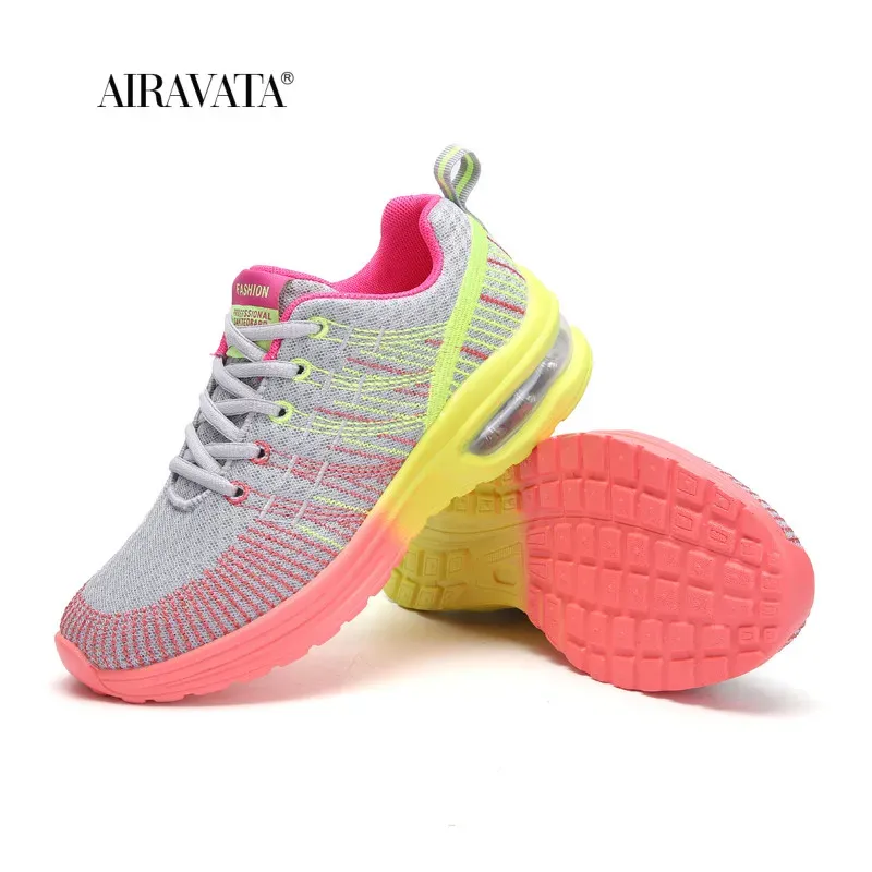 Scarpe scarpe da corsa per donne all'aperto Fashion traspirante da donna Scarpe da jogging fitness sneaker colorate cuscino ad aria sneaker femmina