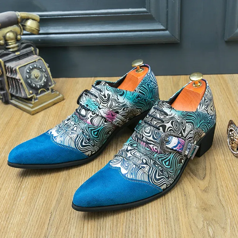Обувь бренд вечеринка исполнить обувь для обуви мужчина Chelsea Leather Shoes 2023 модная роскошная мужская обувь для модных дизайнерских туфлей на каблуках
