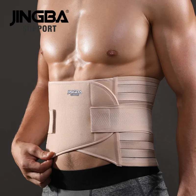 JINGBA SUPPORT Fitness Corset Slimming Sweat Belt Waist Trainer Men Back Support Waist Protection Factory wholesale Drop 240318