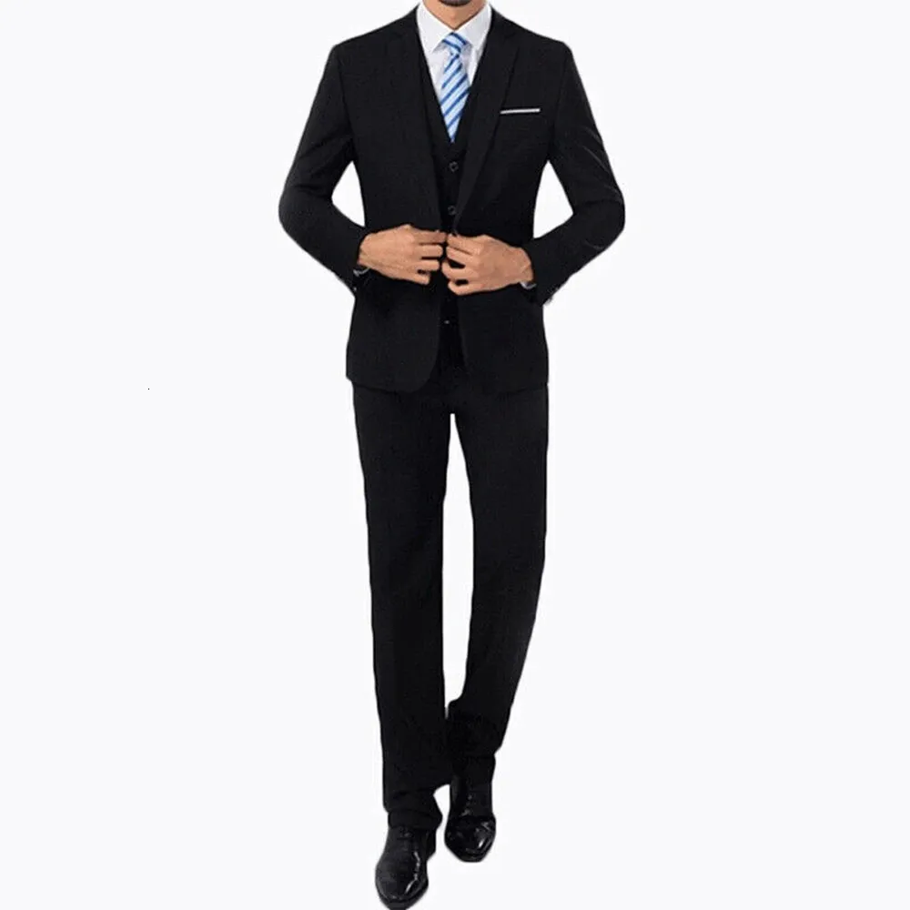 Coat Pants Men passar formell blazerjacka M2XL Polyester Tuxedos Bröllops andningsföretag 240307