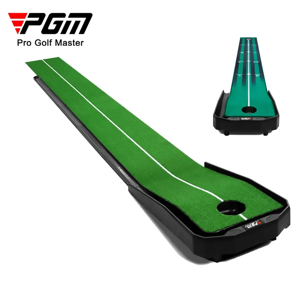 Aiuta il tappetino da pratica per il putting del golf PGM. Ritorno automatico della pallina da golf elettrica per interni