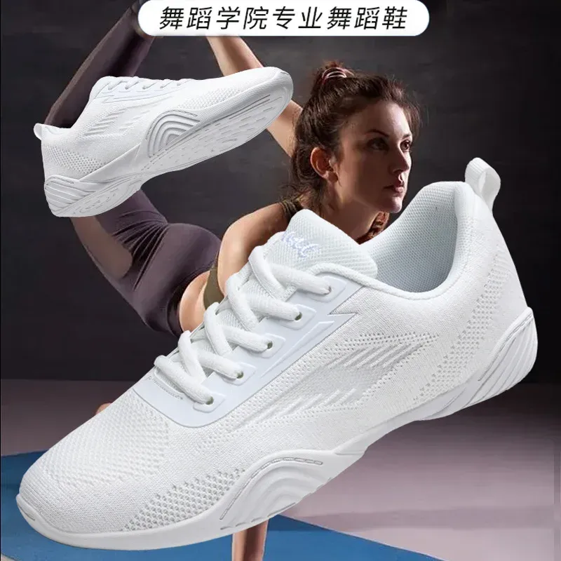 Buty lekkie miękkie białe butę lekkoatletyki Kobiet Gym Aerobic
