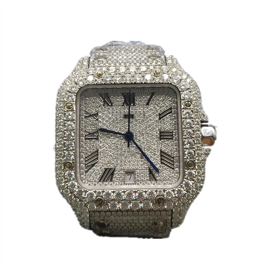 Heren Dames Horloges Diamond Iced Out Luxe Fashion Bling Dial Bezel Band Vvs Moissanite Watchhot Products