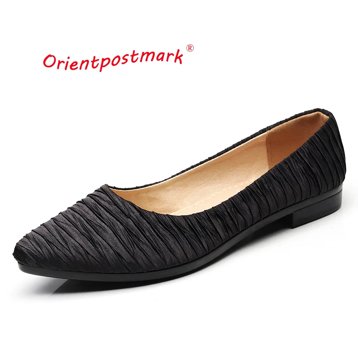 Flats OrientPostmark Women Flats Sapatos Sofros doces escorregam para trabalho pano feminino Sapatos de planícies femininos femininos