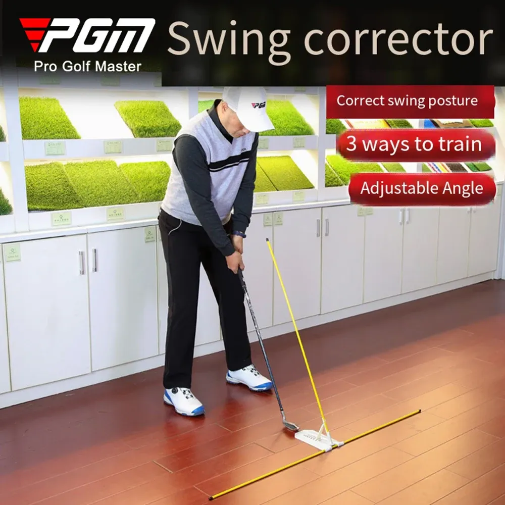 Aiuta PGM Golf Swing Plane Corrector Swing Training Regolazione dell'angolo Correzione della postura Fibra di vetro Golf Principianti Aiuti alla formazione JZQ022