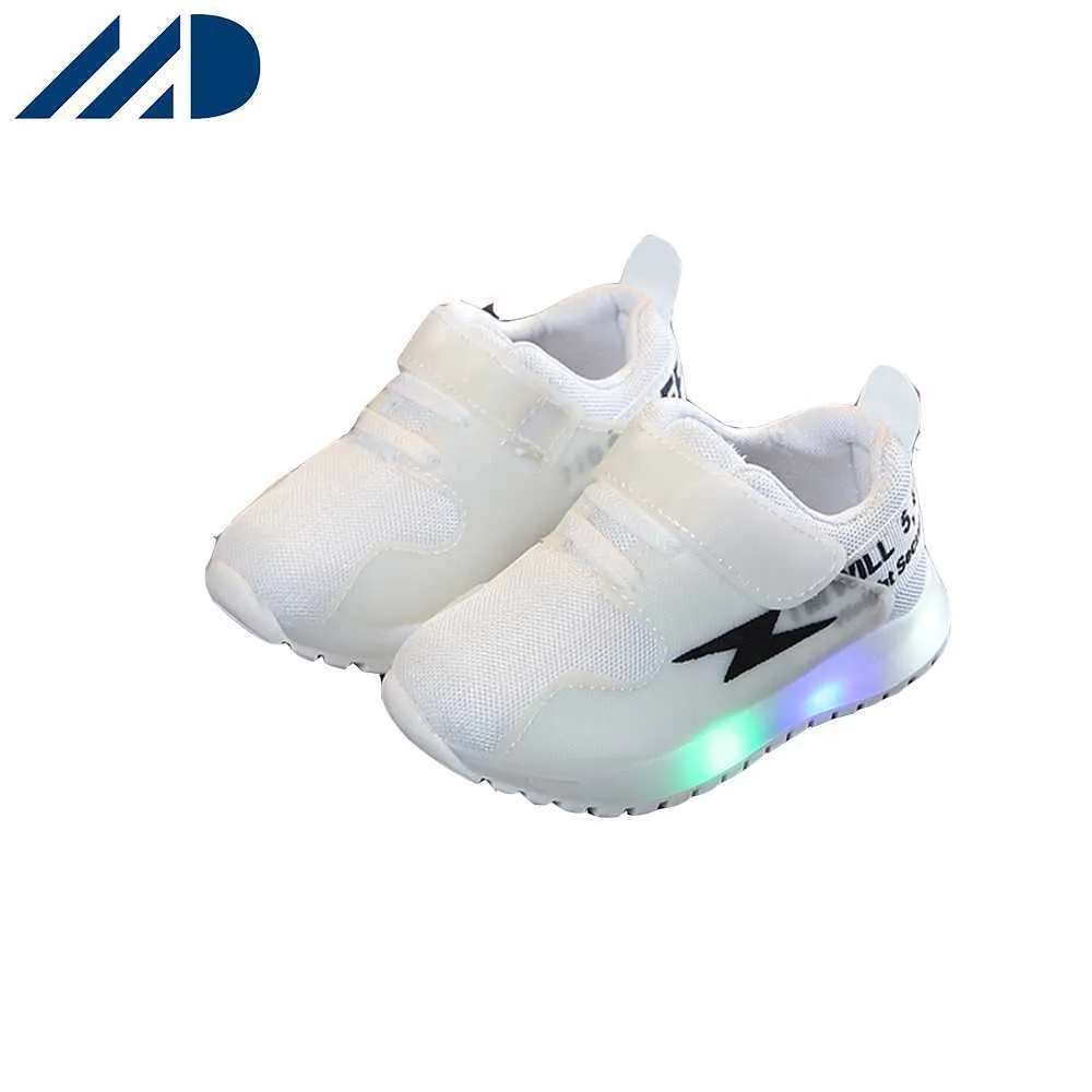 HBP Non-Brand New Fashion Baby Flash Led Light Up Cartoon Sneakers Wholesale Factory Price Childrens Shoes
