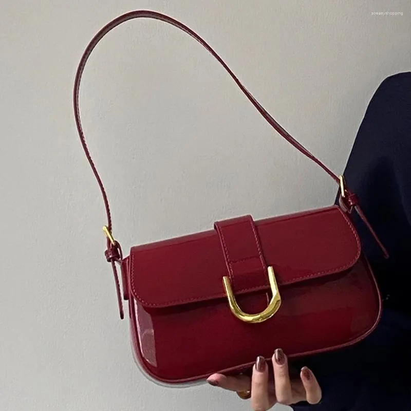 Shoulder Bags Women Flap Satchel Bag Strap Adjustable Top Handle Casual Patent Leather Crossbody Sling Girl Stylish Purse From 11 94 DHgate