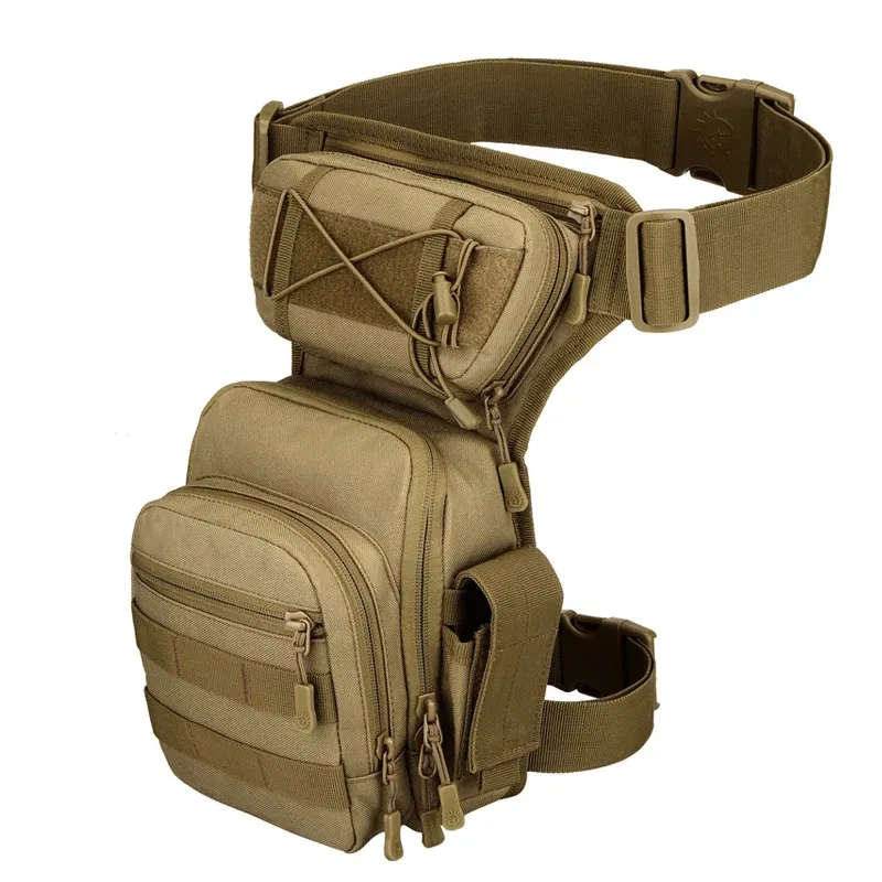 Тактическая сумка для ног 600D, многофункциональная боевая версия для улицы, водонепроницаемые леггинсы, тактическая мобильная сумка для рыбалки на талии для верховой езды
