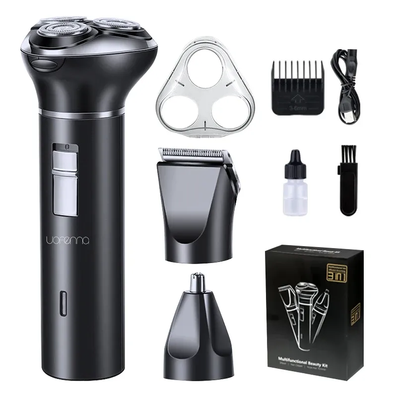 SHAVERS 3 I 1 Electric Shaver Hair Cutter Nose Hair Trimmer For Men Beard Shaving Machine Hair Clipper Razor