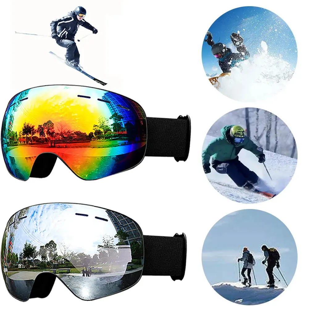 Occhiali da snowboard per occhiali doppi strati strati antisciplici da sci da sci Goggles googles sportivi per esterni per lo snowboard sportivo all'aperto sci.