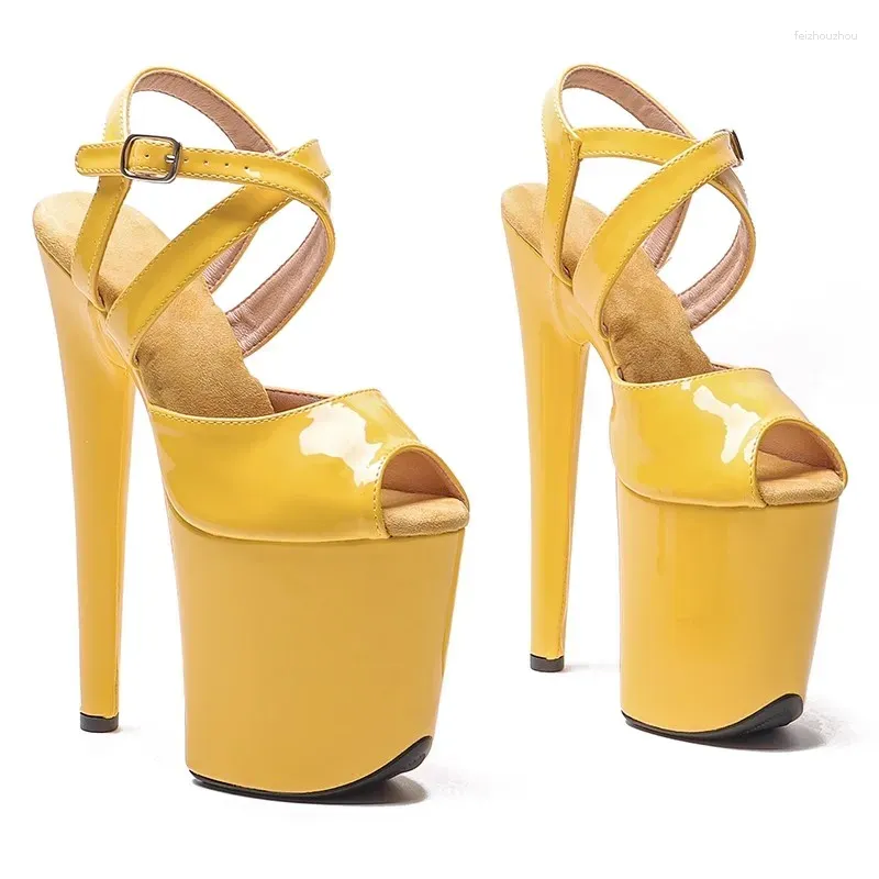 20cm/8inches Laijianjinxia 417 Sandals Pu Apperty Sexy Exotic High Heel Platform Party Women Modern Pole Dance Shoes 125