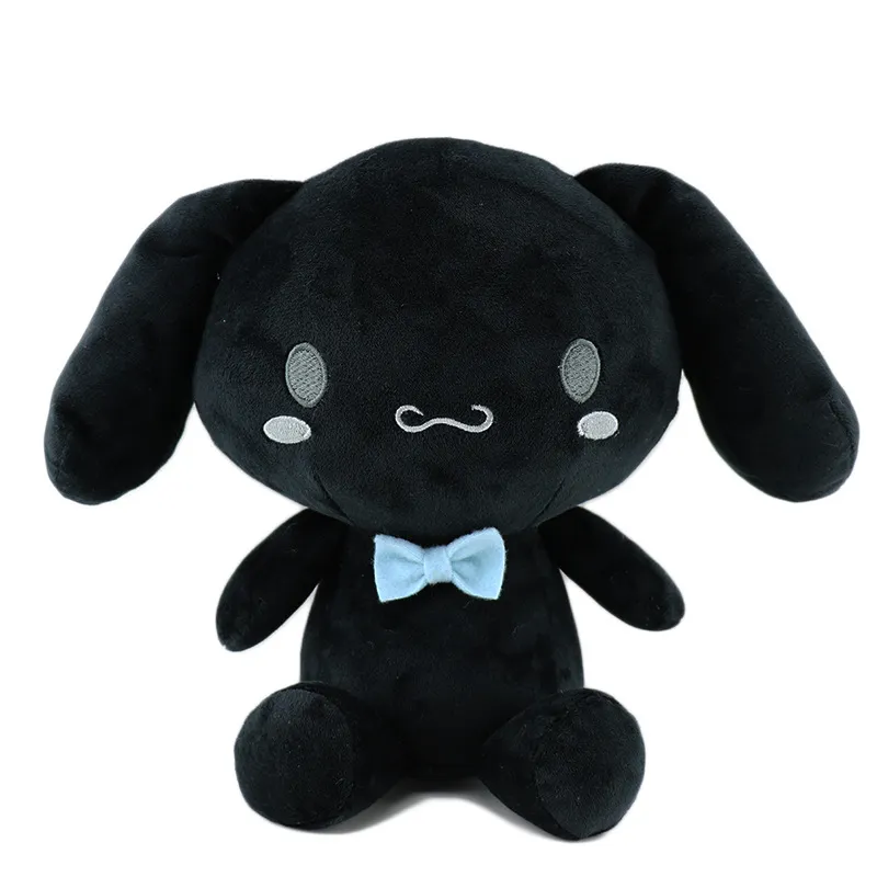 Wholesale 20cm cute black charcoal puppy plush toys children's games playmates holiday gifts bedroom decoration