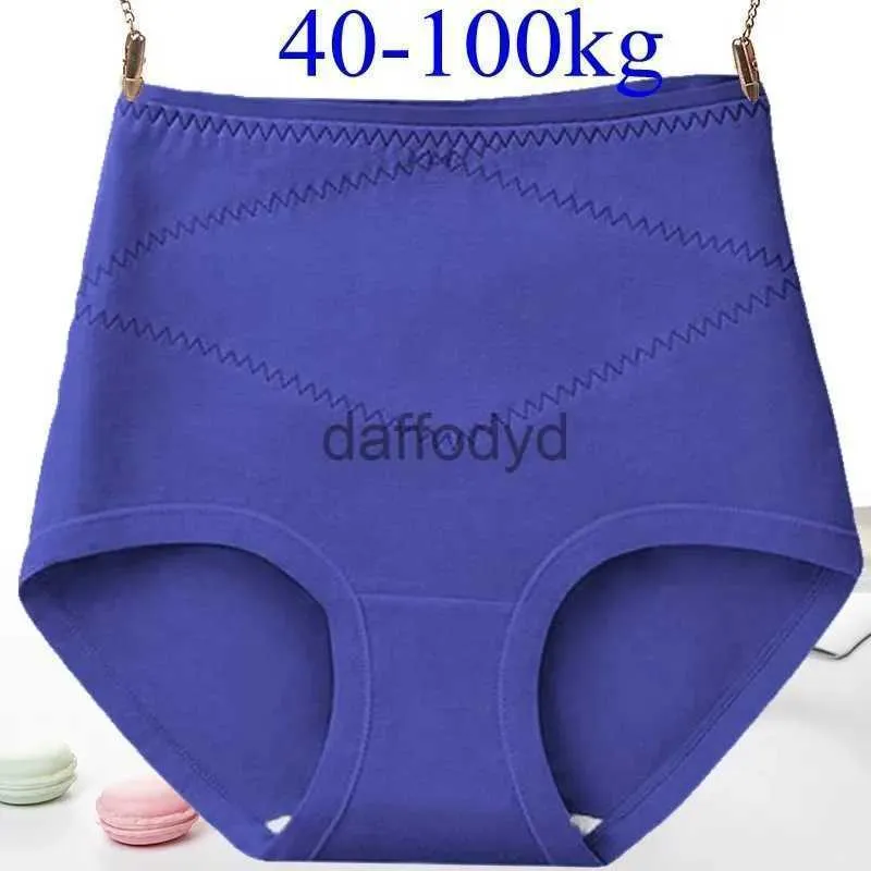 Damenhöschen Plus Size Damen nahtlose Höschen Baumwolle Sexy Unterwäsche für Frauen Hochhaus-Bauchkontroll-Slips Unterhosen 40-100 kg 240319