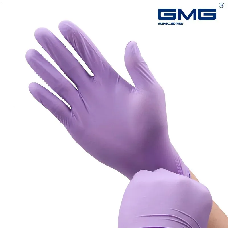 Gants en Nitrile 100 pièces de qualité alimentaire ménage cuisine nettoyage laboratoire mécanicien jetable travail gant de sécurité 240314