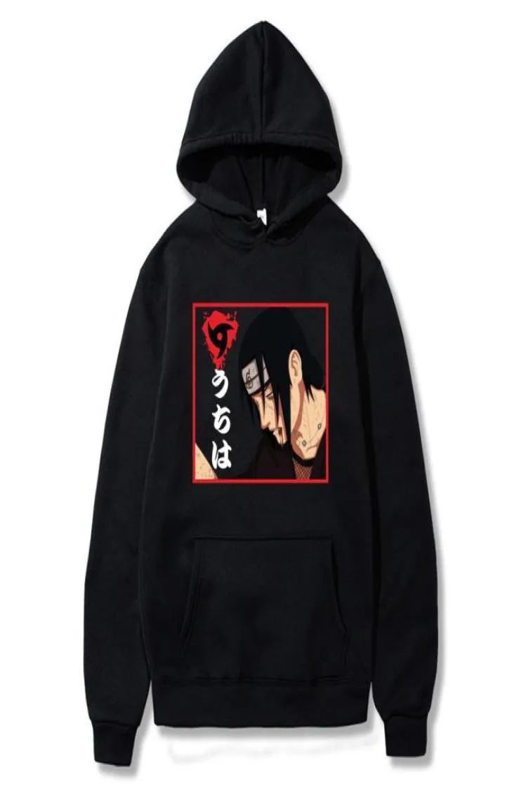 Japanese Anime Sasuke Hoodies Men Women Cartoon Uchiha Itachi Sasuke Fight Scene Costume Sweatshirts Hip Hop Clothes Y2009157132031