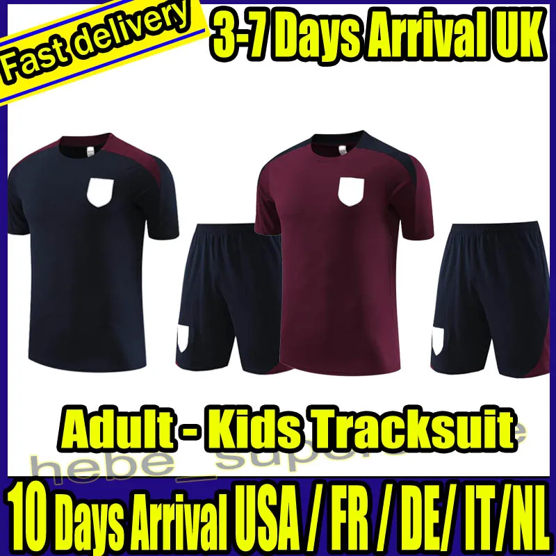 2024 ENGlandS Trainingsanzug Fußballtrikot Trainingsanzug KANE STERLING RASHFORD SANCHO GREALISH Männer Kinder National Sommer Kurzarm Fußball Sets Uniform