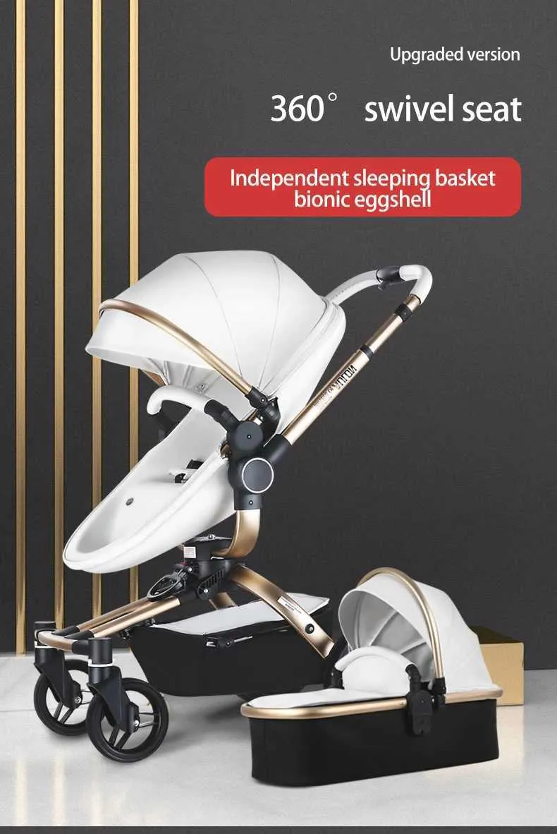 Aulon Baby Stroller 360 Drate Drate Combo Car Seat Luxury Pram Max Of Aulon Pushcar L240319 7 152 DHgate