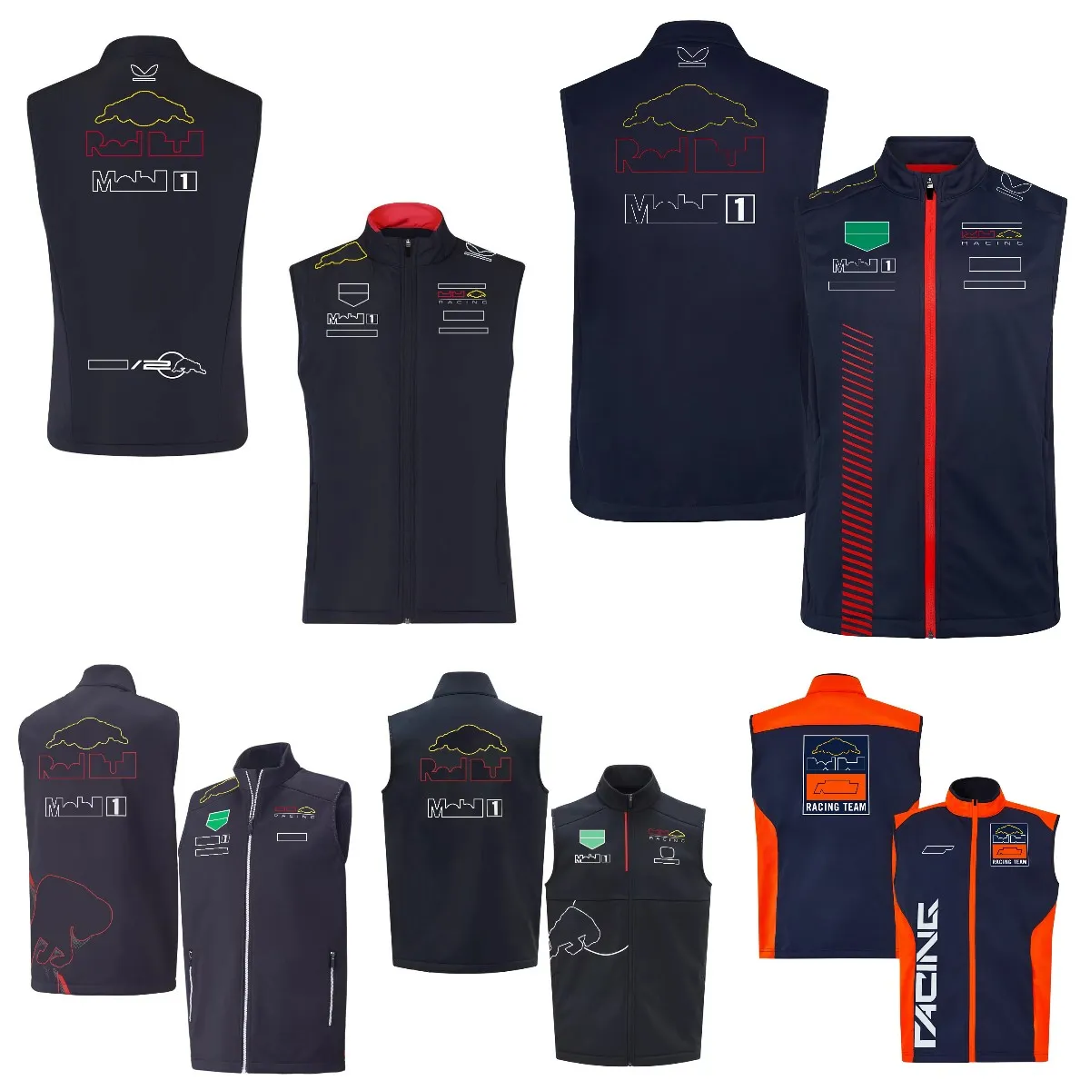 F1 SUD RACING 2024 Nuovo F1 Team Driver's Suit's Suit's Stupt Sleeveless Spring e Calco d'autunno