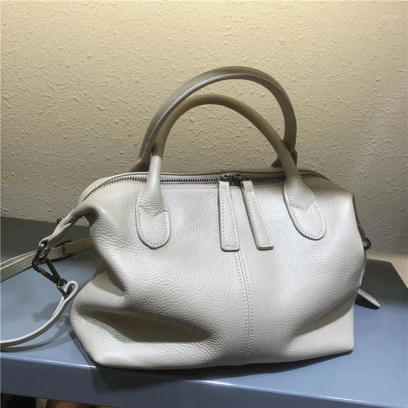 Totes 2024 Frauen Handtasche Aus Echtem Leder Hobos Weiche Einkaufstasche Damen Cross Body Shopping Geldbörse Luxus Designer Sacos De Mujer