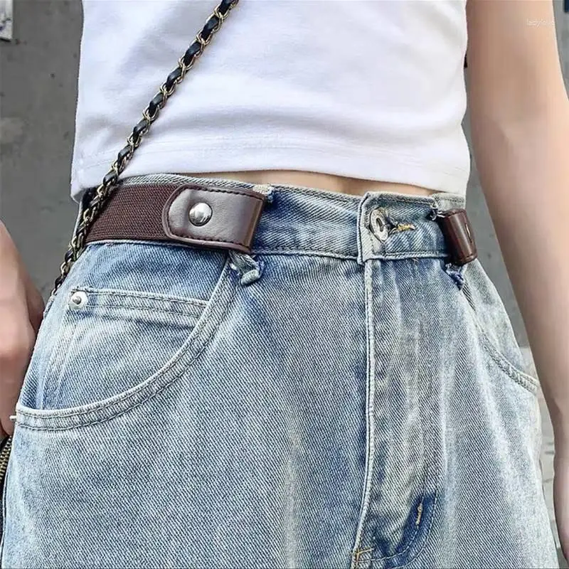 Cinture Cintura senza fibbia Cintura elastica regolabile in vita Cintura invisibile Donna Uomo Pantaloni Jean Abito senza fibbia Facile da indossare