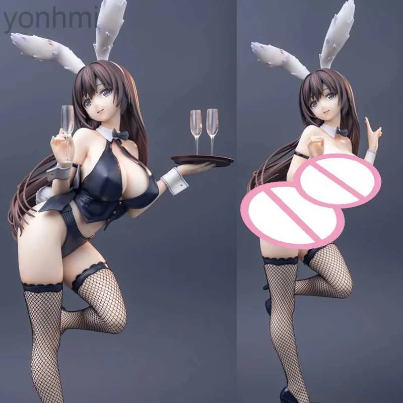 Akcja Figurki 43 cm Anime Party Look Kagetsu Mei 1/4 Bunny Ver Ver Sexy Girl Pvc Figures Hentai Collectible Model Doll Toys Prezent Świąteczny 24319