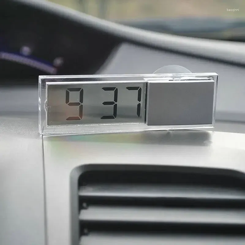 Relógios de mesa Carro Relógio Eletrônico Display de Cristal Líquido LCD Temporizador Digital com Ventosa Vendendo Decorações de Casa