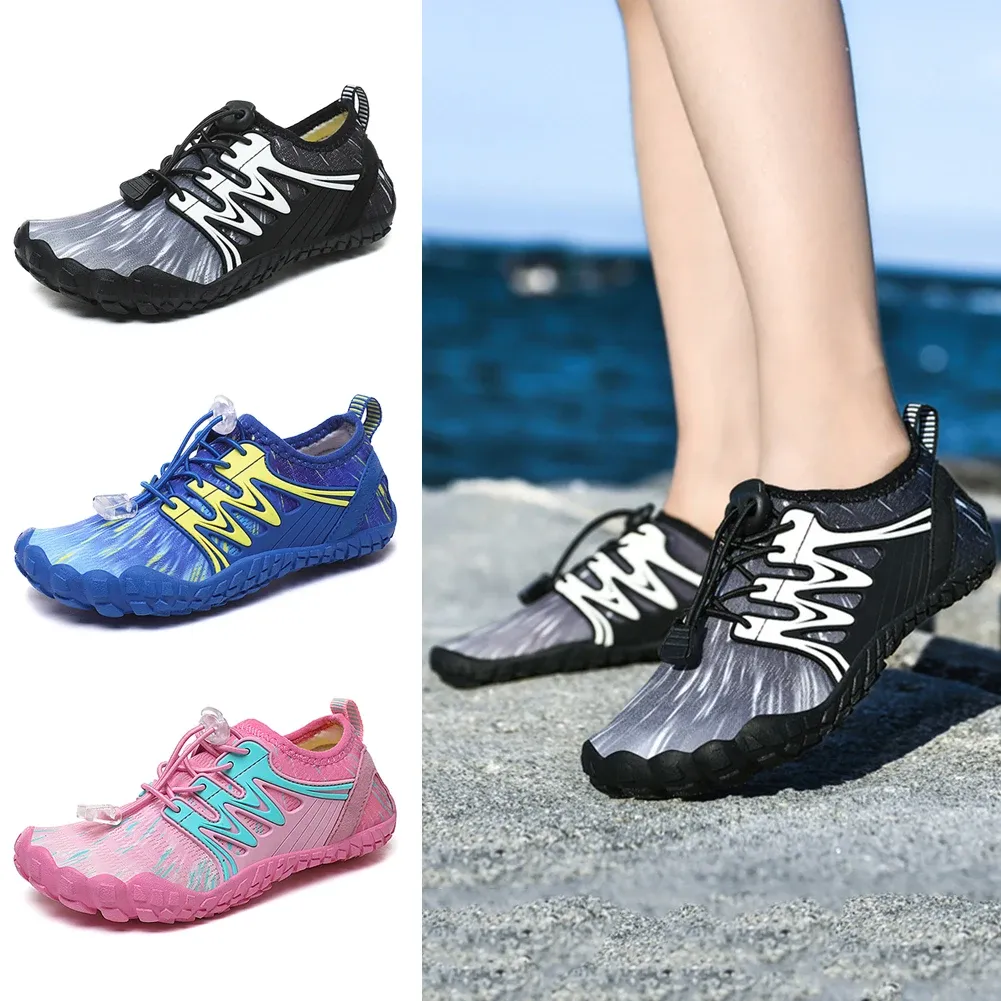 Scarpe per bambini, nuoto, spiaggia, acqua, scarpe da ginnastica antiscivolo per bambini, asciugatura rapida, traspirante, resistente all'usura per sport di fitness indoor