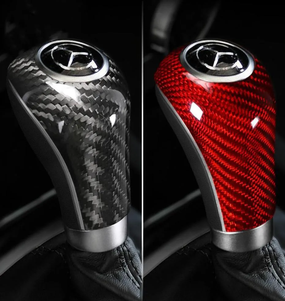 Car Interior Mouldings Carbon Fiber Sticker Gear Shifter Cover for Mercedes W204 W212 W169 W219 W463 CLS C E A G Class7942660