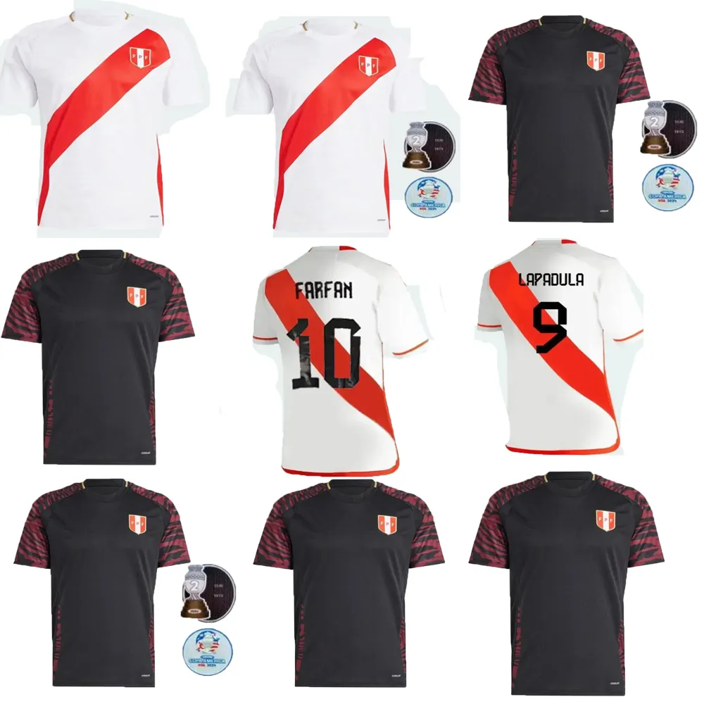 Peru Man 2024 Copa America Soccer Jerseys Home White Away Peruana 24 25