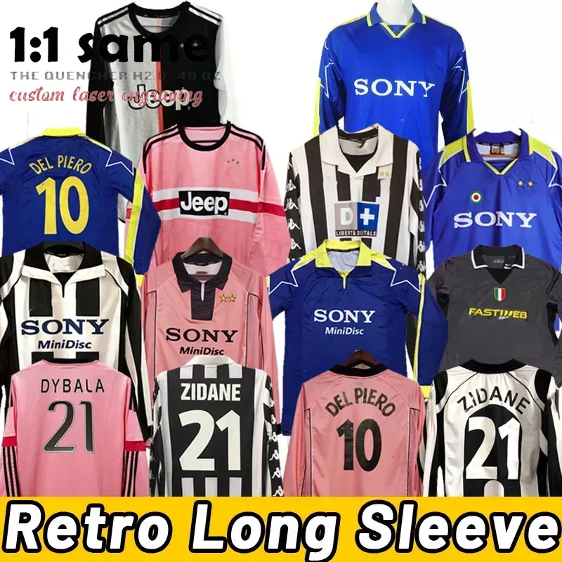 Long sleeve Retro DEL PIERO Montero soccer jerseyS pink Platini INZAGHI ROSSI Vieri DAVIDS football shirt juventus 15 16 95 96 97 98 99 00 1996 1997 2000 2003 2004