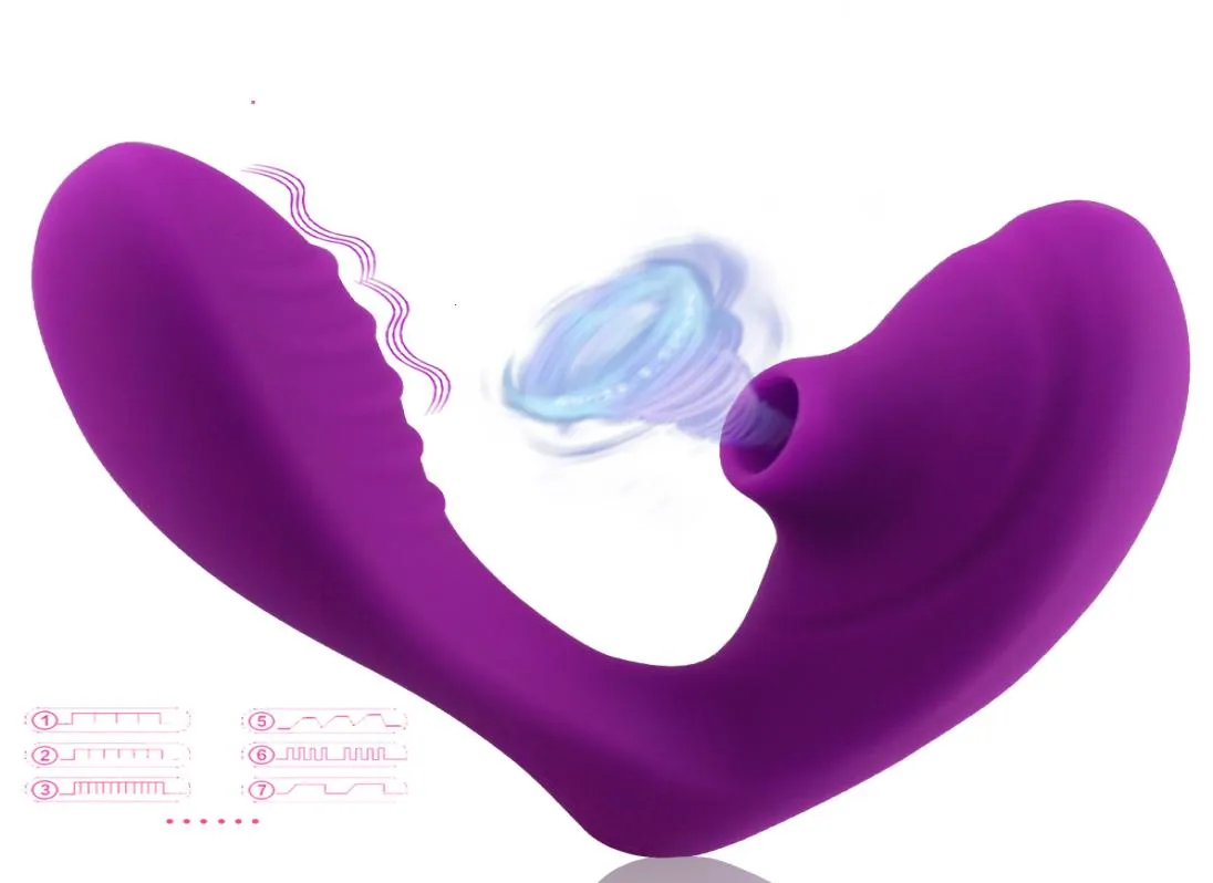 10 lägen vagina sugande vibrator dildo oralsex sug klitoris stimulering kvinnlig onani erotiska sexleksaker för kvinnor y1910154165575
