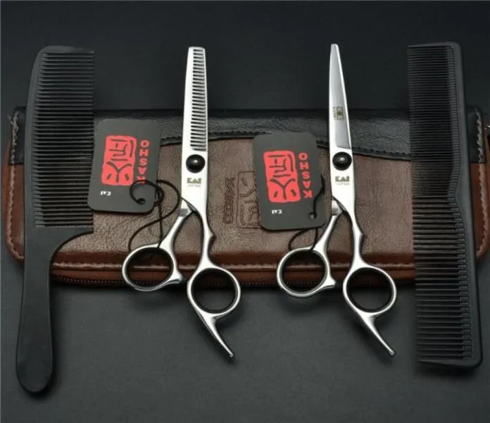 Hair Scissors Japan 440C Original 60 Professionell frisör Barber Set Cutting Shears Scissor Haircut67949769798274