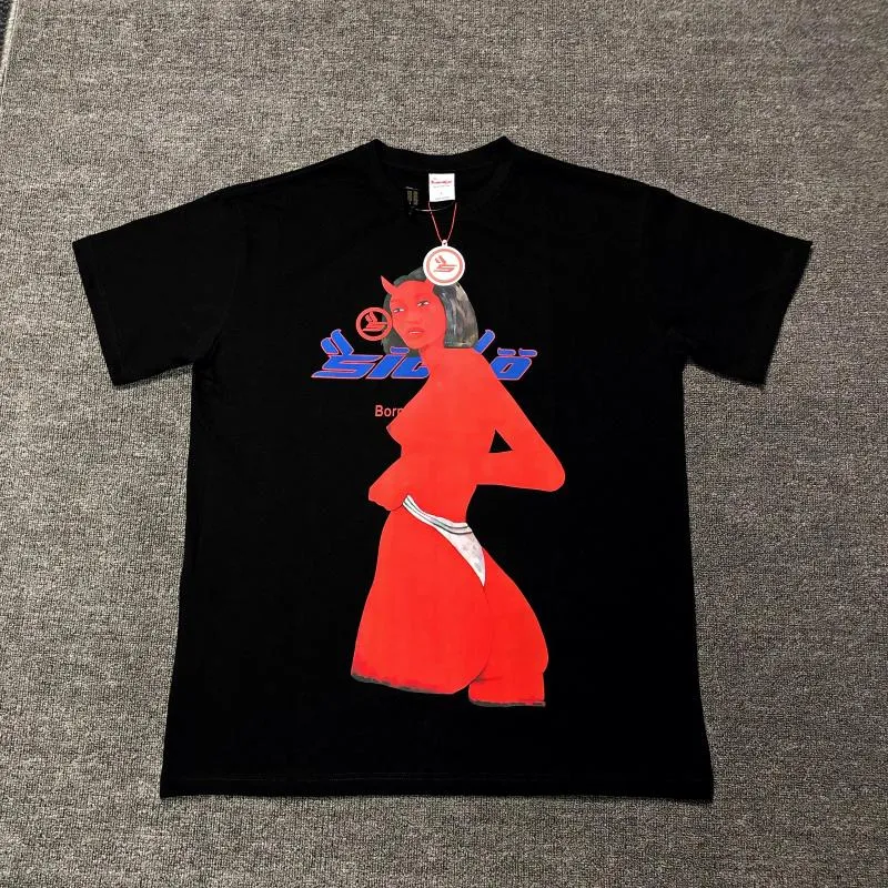 Męskie koszule 2024 Sicko Devil z Pain Ian Connor T-shirt Hip Hop Drustoard Street T-shirts koszulki TEE TOP KYNYE #R023