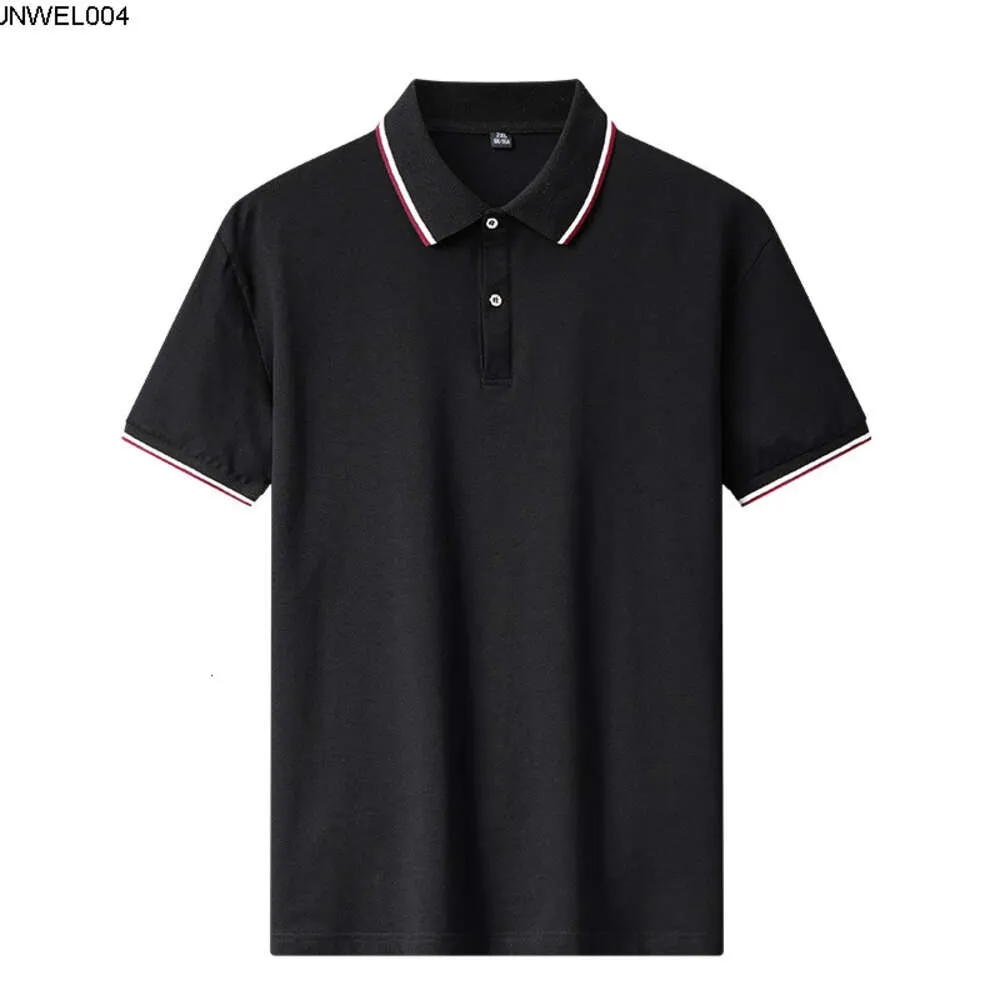 Designer-Kurzarm-Baumwoll-Spandex-loses, übergroßes, reines Herren-Poloshirt, Sommer-Kurzärmeliges, farblich passendes Revers-T-Shirt {Kategorie}