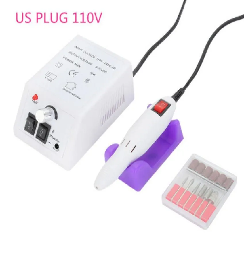 20000RPM Electric Manicure Drills Accessories Pedicure Tools Files Nail Tools Polisher Grinding Glazing Machine AC 110 240V5736524