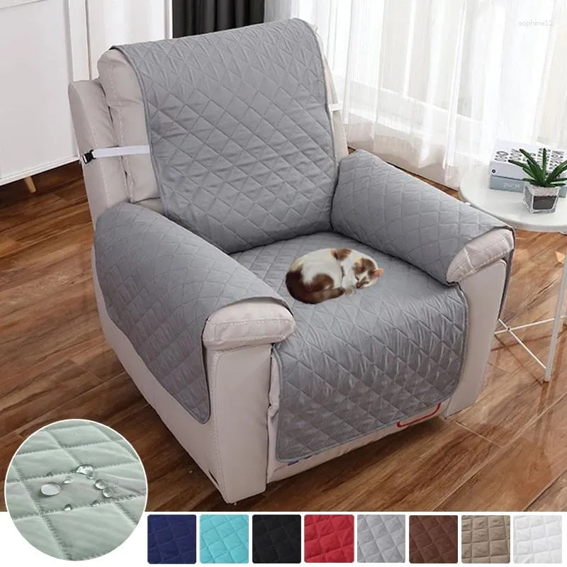 Chair Covers Quilted Anti-wear Recliner Sofa Towel For Dogs Pets Kids Anti-Slip Couch Cushion Cover Armchair Furniture Slipcover Washable