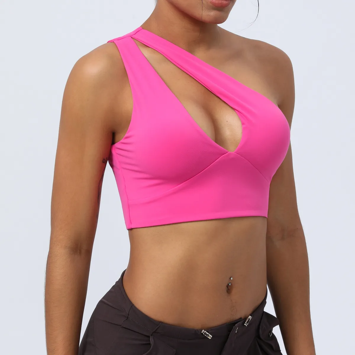 ll Reggiseno da yoga da donna Canotta estiva con imbottitura Sport lu U Reggiseno donna Palestra senza maniche Fitness Yoga Top sm2321