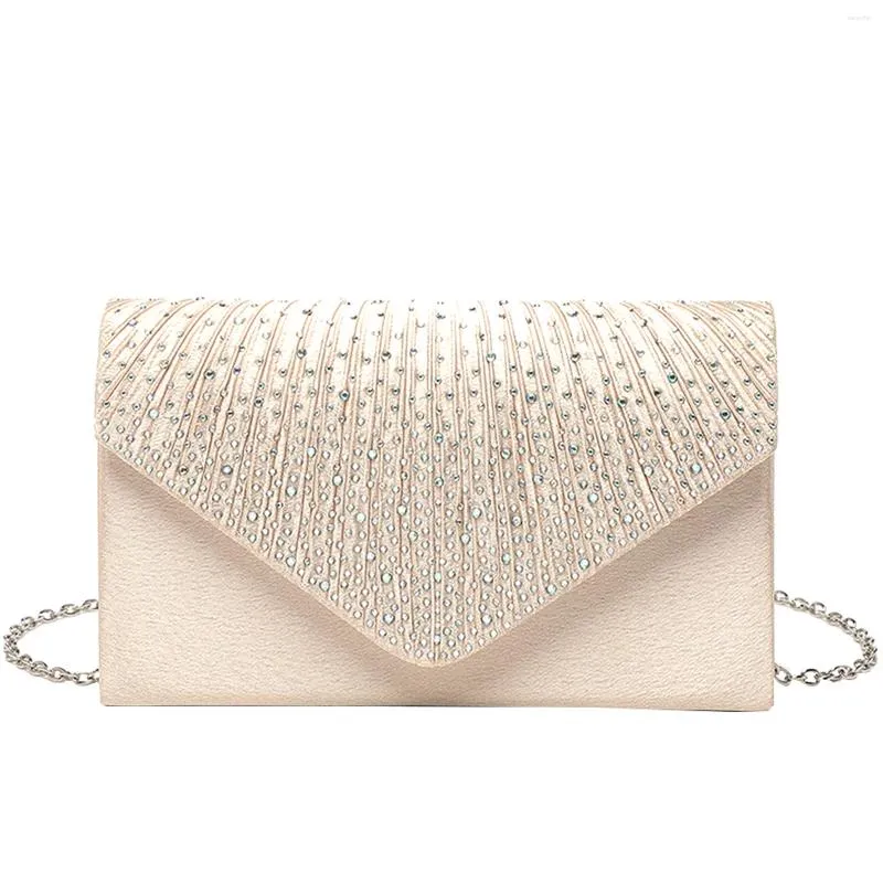 Bakken Retro Klassieke Flip Cover Envelop Avondtasje Voor Vrouwen Zilveren Kleur Ketting Schouder Bruiloft Koppelingen Handtas Crossbody