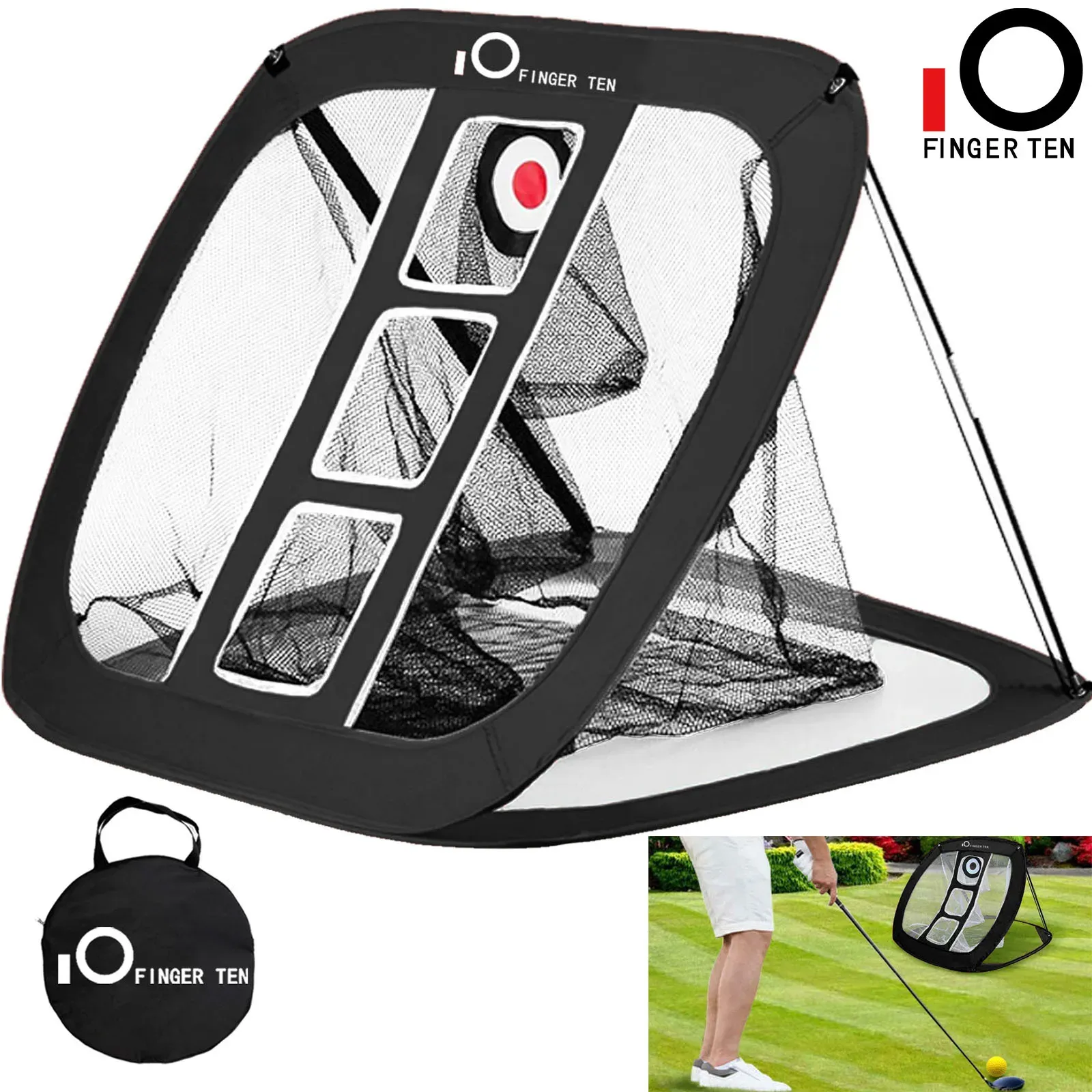 Aids Outdoor Indoor Training Golf Oefen Net Pitching Slaan Chipping Putting Tent Tuin Putter Accessoires Zwart Drop Shipping